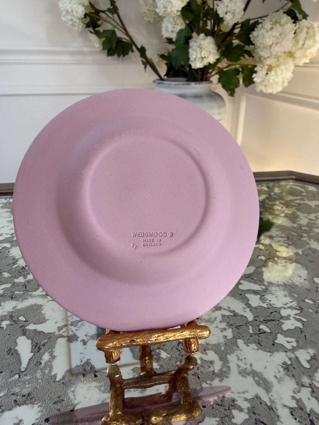 Wedgwood Jasperware Pink Scallop Shell Plate