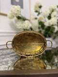 Oval Bamboo Tray: 8.5” x 4.75” - Unpolished