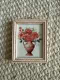 1946 Floral Mini Art Pink Frame