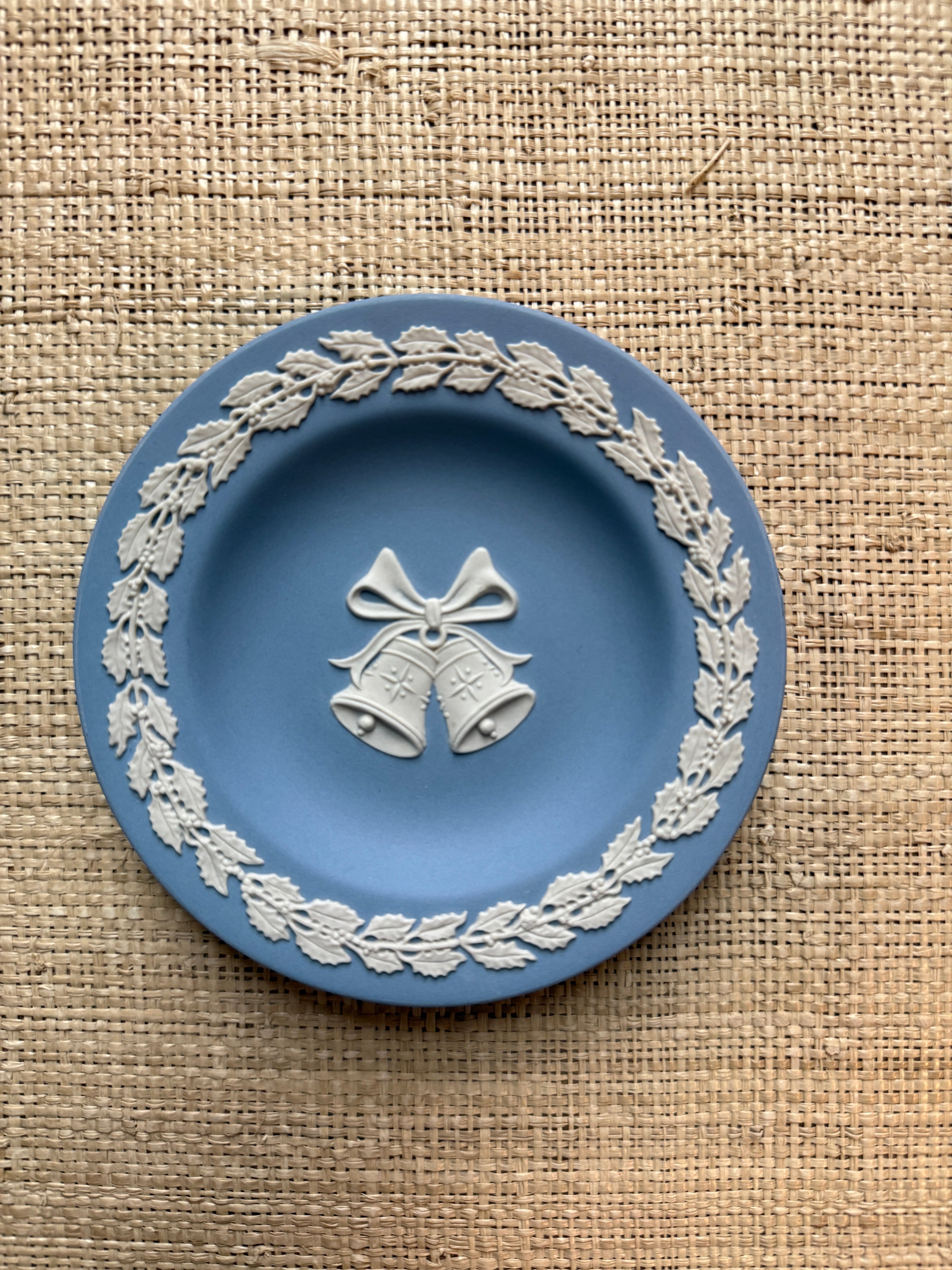 Vintage Wedgwood Jasperware (Light Blue) Bells  4 1/2" Plate