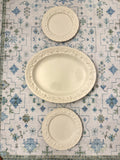 Wedgwood Queensware Cream on Cream Plate with Shell Edge