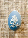 Vintage Wedgwood Jasperware Lavender (Light Blue) Egg Trinket Box