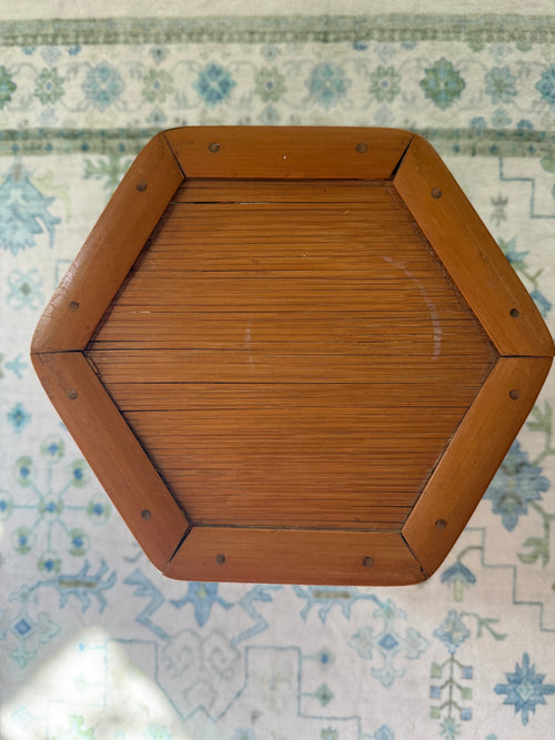 6-Sided 9” x 8.25” Bamboo Stool - water mark