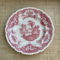 Antique John Maddock & Sons Pink "Bombay" Plate