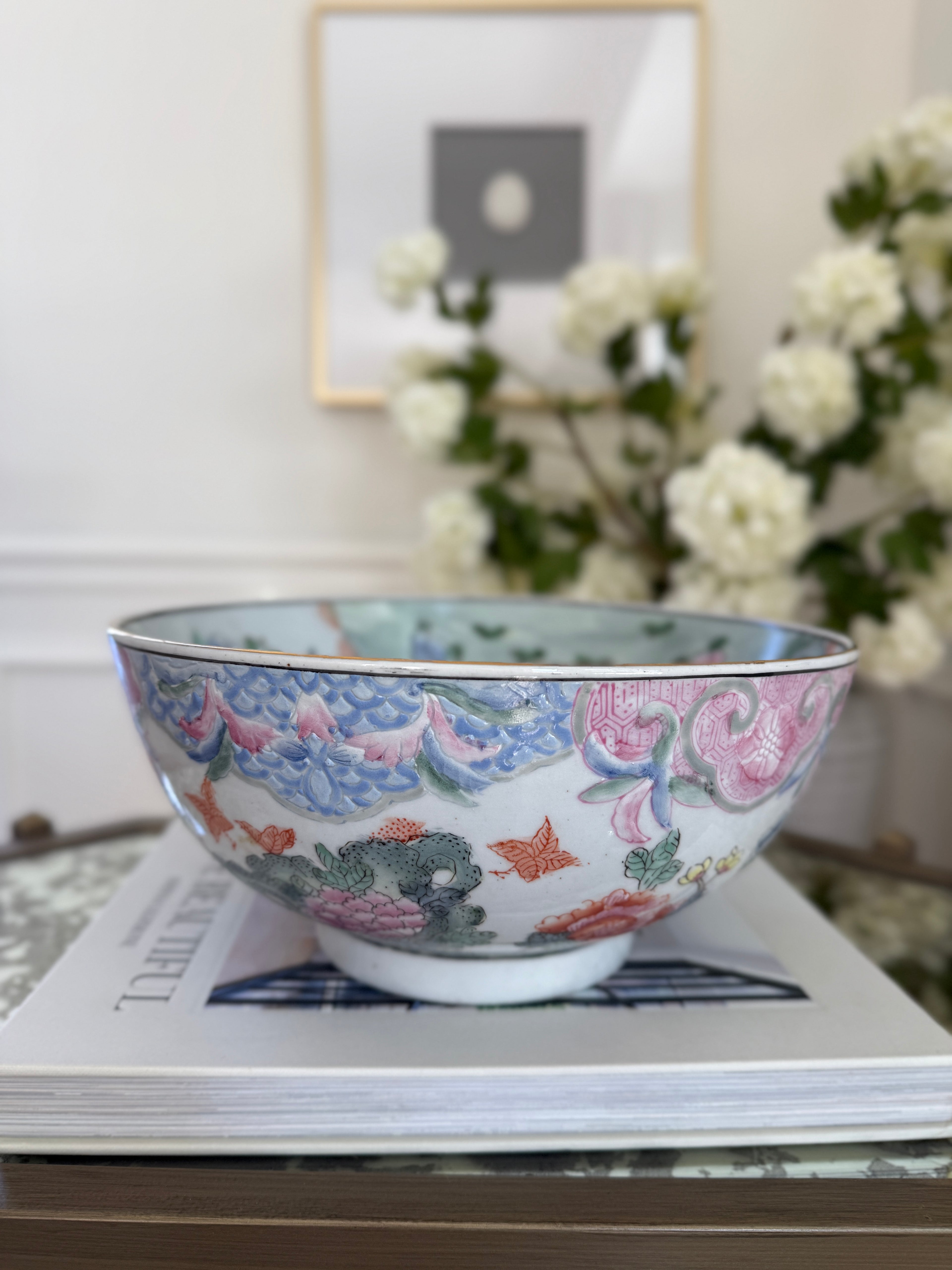 Andrea by Sadek Floral Peony Punch Bowl