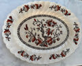 Vintage Myott Staffordshire Dynasty “Indian Tree” Brown and Red Platter