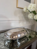 Vintage Reed & Barton Silver Plated Vegetable Dish with Lid - 11" x 3" x 7" - Polished