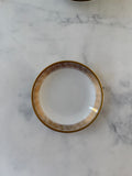 Vintage Lefton China 22k Gold Greek Key 3.5" Butter Pat