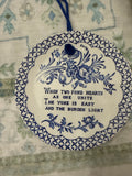 Royal Crownford Ironstone Sentiment Decorative Plate