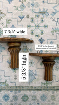 Wood Wall Shelf Pair