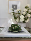 Bordallo Cabbage Flat Cup & Saucer