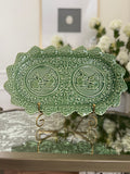 Bordallo Green Bunny Platter
