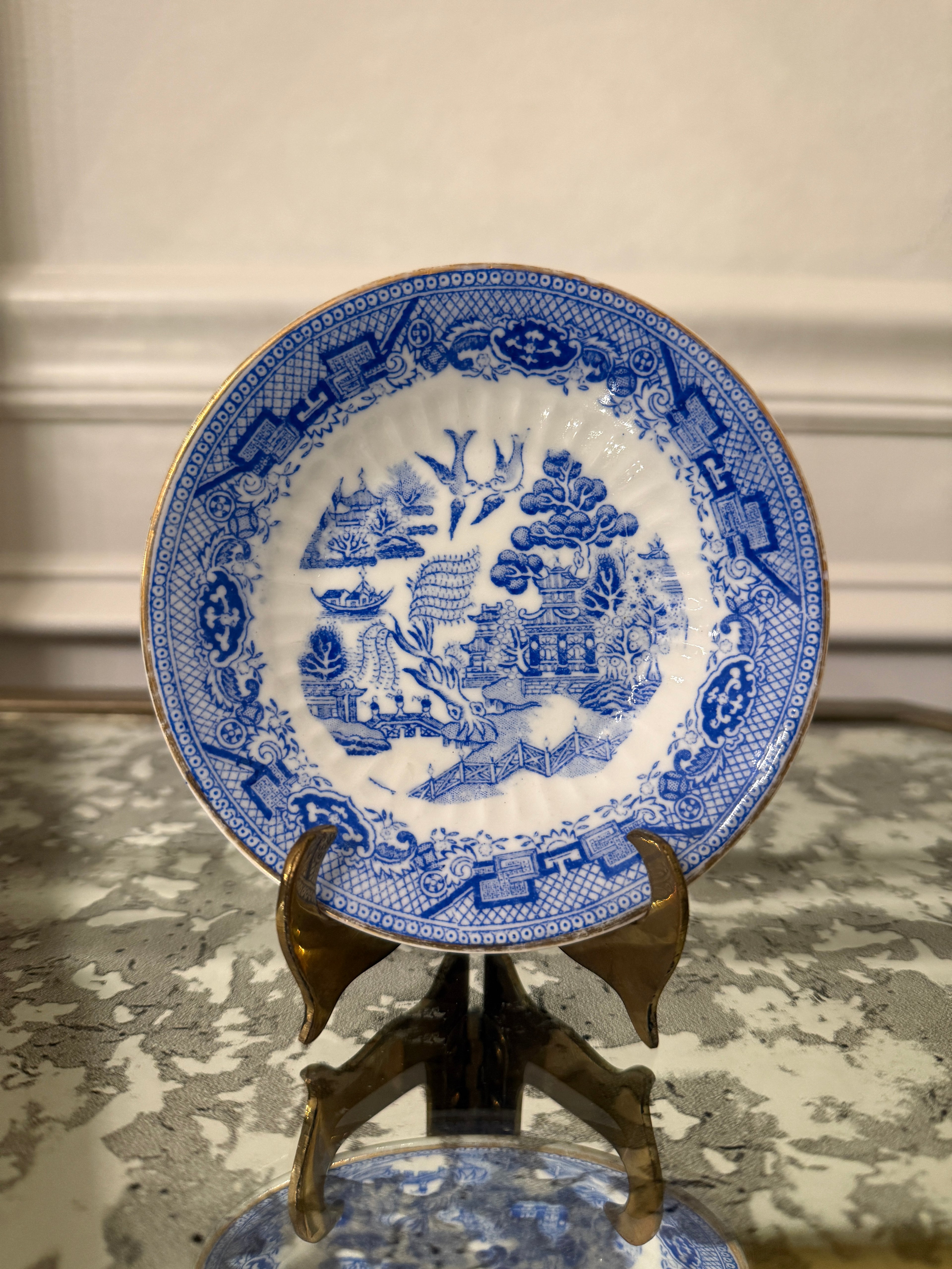 Antique Blue Willow (Unmarked) Trinket Dish