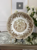 Vintage J & G Meakin "Romantic England" Brown and Green Transferware Bowl