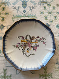 Winterthur by Oriental Accent 8-Sided Blue and Pink Plate