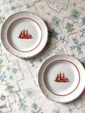 Wedgwood Red "Flying Cloud" Ship Bread & Butter Plate