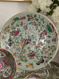 Antique Celadon 9 3/4" Plate - some paint loss