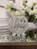 Crystal Footed Rose Bowl