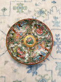 Antique Famille Rose "Rose Medallion" 4" Plate - Paint Loss