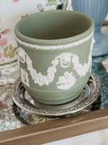 Vintage Wedgwood Jasperware Sage Lion Head Cachepot (Copy)