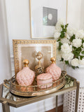 Vintage Carlin Comforts French Porcelain Vanity Set - 3pcs