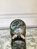 Rose Medallion 2.75" Pedestal Dish - chipped