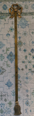 Brass Bow Wall Plate Hanger - 28”, missing one bottom screw