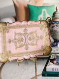Pink Florentine Tray - 14 x 10 1/2"